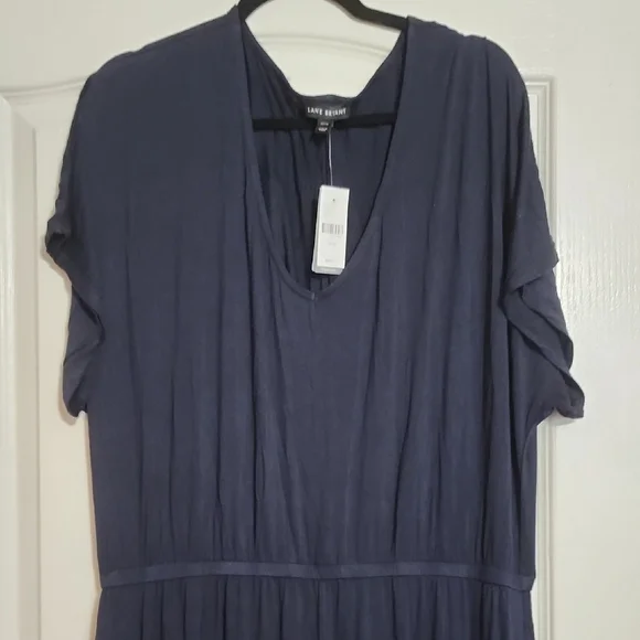 Lane Bryant Navy Blue Tie-Dye Maxi Dress NWT - Picture 3 of 6